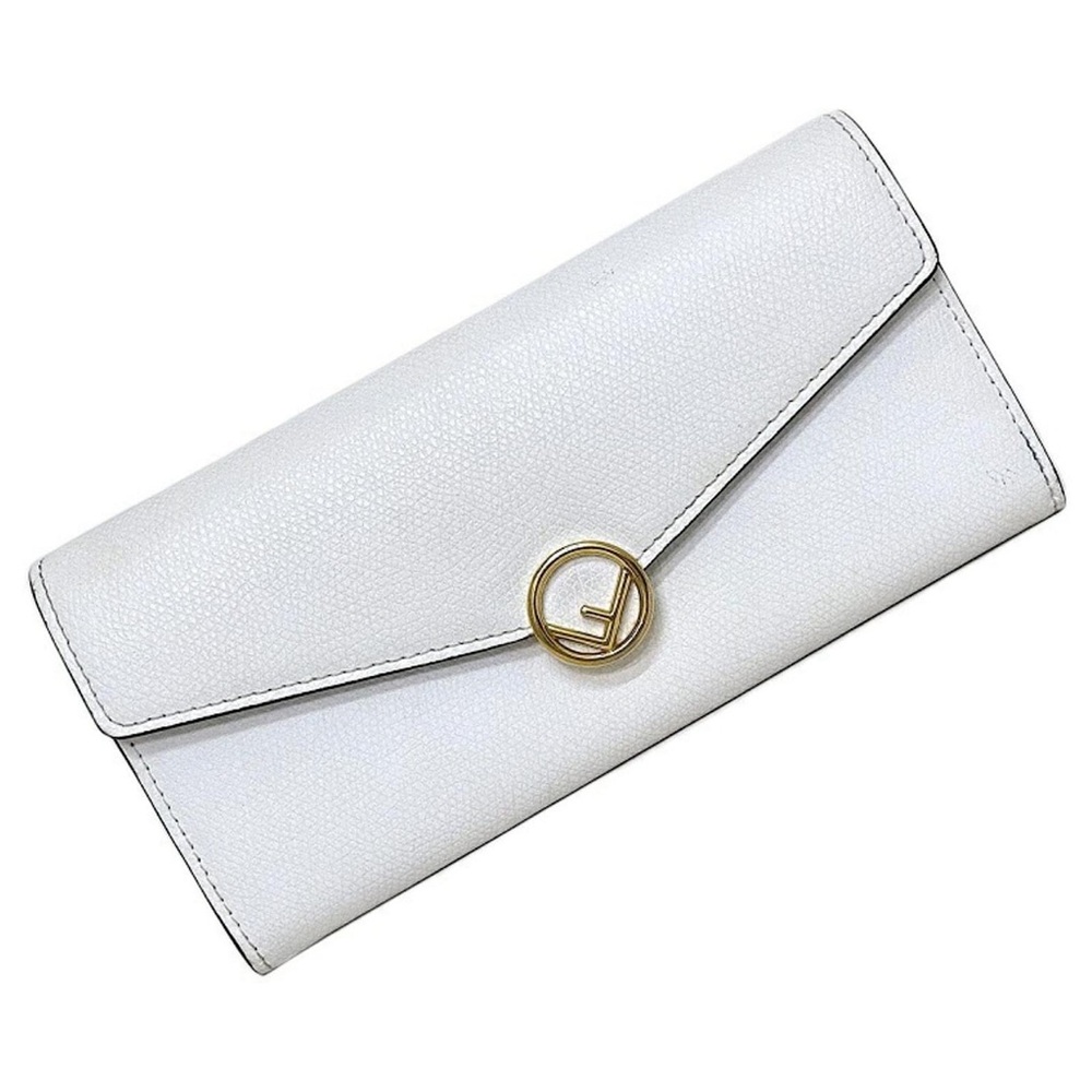 Fendi White Leather Wallet